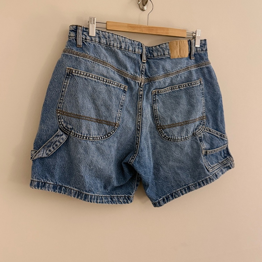 Cotton On Carpenter Denim Shorts Size 32 Blue Utility Streetwear - Picture 7 of 10